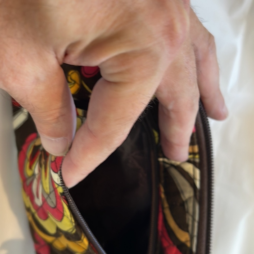 Vera Bradley fabric wallet with zippered coin purse and holds at least 9 cards - Picture 6 of 12